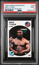1988 PANINI SUPERSPORT ITALIAN | BIANCHI #41 #160 MIKE TYSON PSA 9 (99382148)