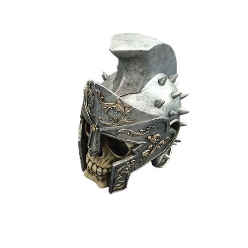 Teschio con elmo gladiatore - con,