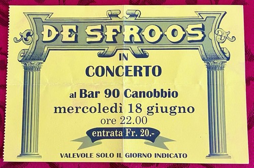 Sfroos ticket manicomi - de, sfroos-