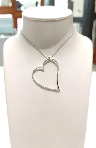 Collana oro bianco 18 - collana,