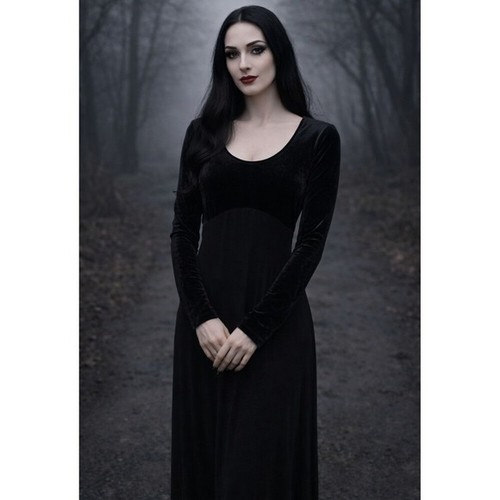 Maxi abito donna shape nero - abito,