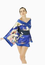 Costume ragazza geisha adulta kimono orientale cinese giapponese donna vestito fantasia
