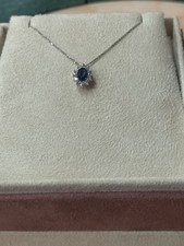 Sapphire And Diamond Pendant