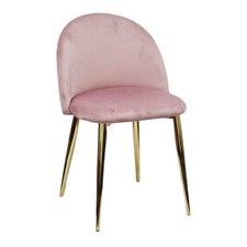 Sedia Velvet in Velluto Rosa