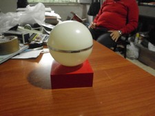 VINTAGE DA COLLEZIONE LAMPADA DA TAVOLO LUMETTO L42 SUPERPILA ROSSO