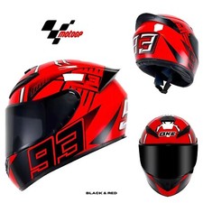 Casco Integrale Moto Marc Marquez 93 Sportivo MotoGp Grafica Certificato DOT