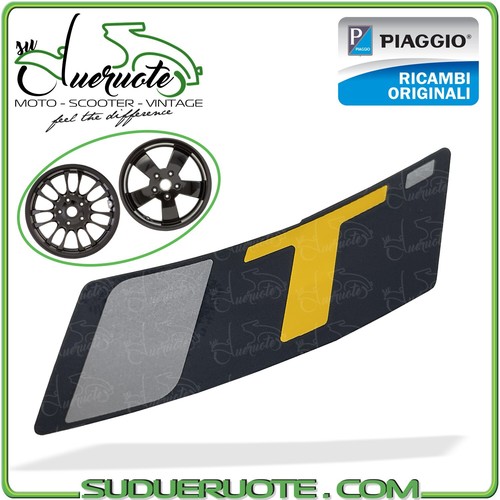 Targhetta adesivo giallo - adesivo, t