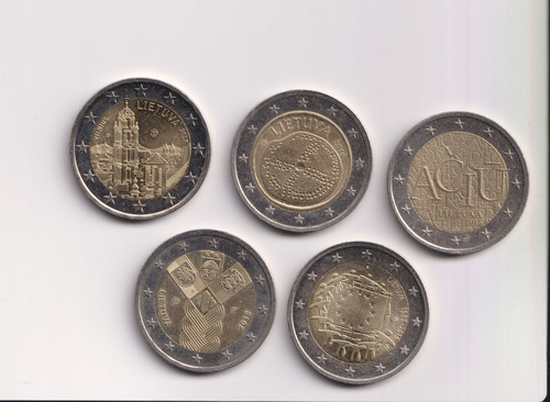 Monete euro lituania - monete, 2