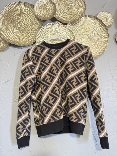 Fendi brown monogram print - fendi,
