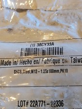 M12-1,75 x 100 mm misura Vite