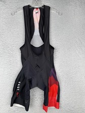 Dqt FAST G8 pantaloncino uomo ciclismo strada bavaglino imbottito nero rosso medio svizzero italiano