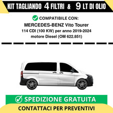 Tagliando per MERCEDES-BENZ Vito Tourer 114 CDI 100 kw Diesel 2019-2024 - 9 L...