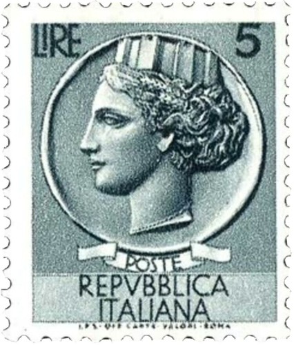 Francobollo lire italia - lire,