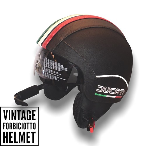 Casco vintage pelle - casco, in