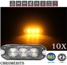 10X 3 Led Ambra Recupero