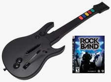 NUOVO PS3 Guitar Hero Controller + Rock Band 1 Game Set Kit Bundle playstation 3