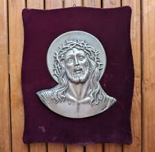 Quadro con Volto di Cristo in argento 800 firmato B. Galoppi