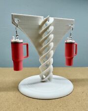 Orecchini Stanley Cup Stampati 3D Moderni Arte Tazza Thermos Mini Tumbler Rosa