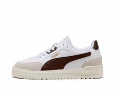 Puma Shuffle Downtown Bianco Marrone Scarpe Uomo Sportive Sneakers 403840 04