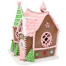 Casetta di marzapane rosa e