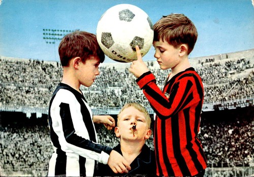 Cartolina calciatore ragazzi - #,