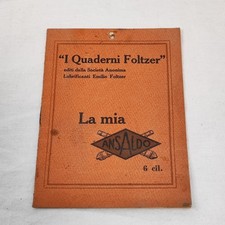 Quaderno Foltzer La mia Ansaldo 6 Cilindri non compilato