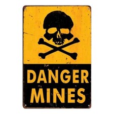 Targa danger mines pericolo