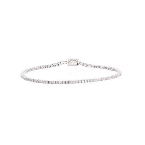 Bracciale tennis oro bianco - bracciale,