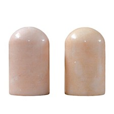 Set da Cucina Sale e Pepe Marmo Rosa Art Italian Marble Salt Pepper H 10cm