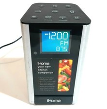 Radio doppio Timer Orologio Da Cucina IHome IP39 Stereo Docking Station IPod Mp3