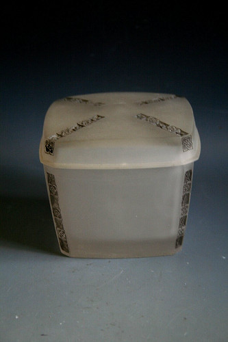 Scatola vetro rene - vetro, lalique