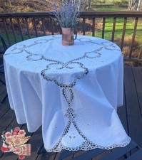 Tovaglia in cotone bianco