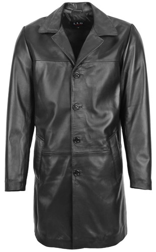Trench coat uomo - nero, 100%