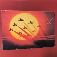 PATTUGLIA ACROBATICA NAZIONALE FRECCE TRICOLORI - VECCHIA CARTOLINA A COLORI