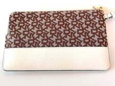 Pochette DKNY tessuto monogram