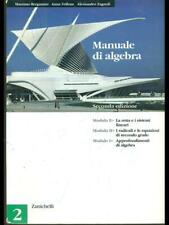 MANUALE DI ALGEBRA. VOL 2 AA.VV. ZANICHELLI 2005  BROSSURA