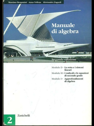 Manuale algebra vol - di, 2