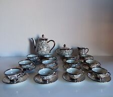 servizio da caffe richard ginori  decoraz. argento anni '50