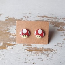 Orecchini fungo rosso Super