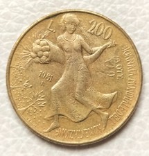 MONETA LIRE 200 - REPUBBLICA