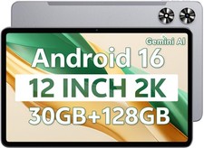 12 Inch Gray Tablet Android 16