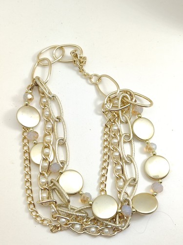 Collana donna dorata multifili - dorata,