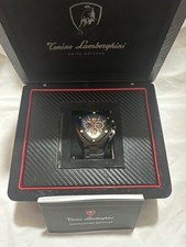 Orologio Tonino Lamborghini Spyder TL 3104 nuovo/testato/autentico nero e oro