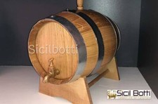 Botte in rovere da 5 litri con rubinetto in ottone 