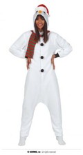 Costume pigiama pupazzo di neve taglia unica  donna