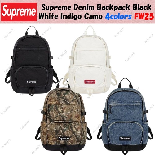 Zaino supreme denim nero - denim,