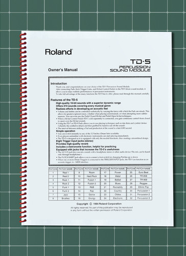 Roland manuale del - manuale,