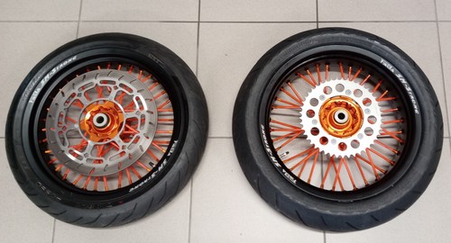 Coppia ruote motard - ktm, exc