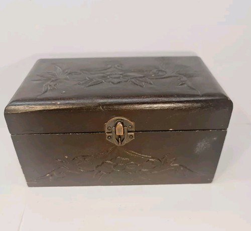 Vintage brown carved solid - vintage,