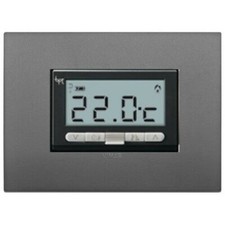 BPT termostato digitale incasso grigio TA/350 + Placca Vimar Arke 19653.72